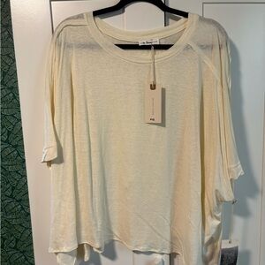 In Bloom Cream Short Sleeve Women's Top